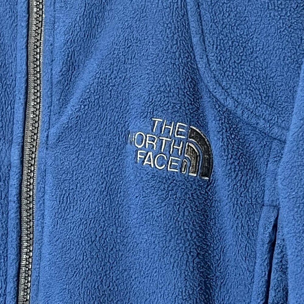 The North Face Jacket Men’s Fleece Medium Size Blue Full Zip Sweater Outdoor - Picture 6 of 11